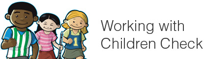 Working with Children Check Logo, Victoria, Australia.